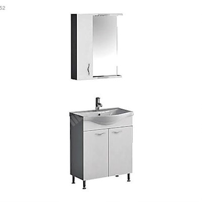 65 LİK DÜZ BEYAZ BANYO DOLABI 